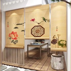 Mành rèm tre che nắng trong nội thất đẹp 15