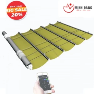 Rèm giếng trời tự động xếp lớp hệ dây cáp