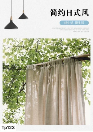 Rèm vải đẹp cho phòng khách mã TP123, TP124