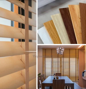 Bảng mẫu rèm nhựa giả gỗ chuyên dùng ngoài trời