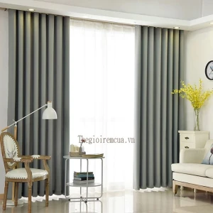 Màn cửa trang trí phòng khách đẹp đơn giản hiện đại