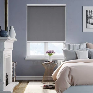 Màn cuốn họa tiết vải bố cao cấp vân gỗ Candy