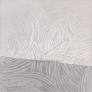 Mành cuốn hoa văn vòng xuyến chìm hiện đại màu xám