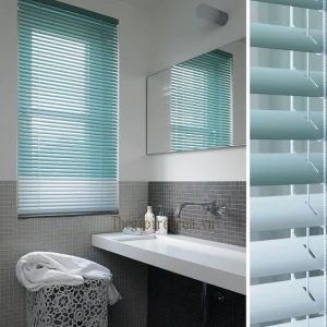 Mành nhôm treo cửa sổ phòng tắm gia đình