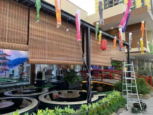 Mành tre trúc tự nhiên che nắng ngoài trời, chắn mưa gió