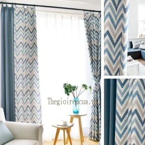 May rèm vải cách nhiệt cản sáng hoa văn sang trọng
