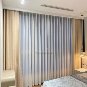 May rèm vải chung cư cao cấp, chống nắng phòng ngủ