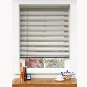 Rèm cửa lá nhôm văn phòng màu xám