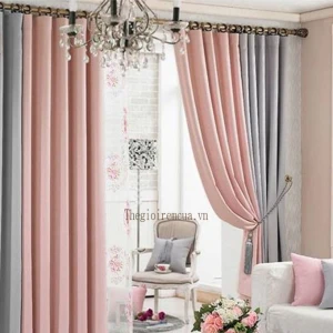 Rèm cửa phối màu sống động đẹp mắt cho phòng của bé