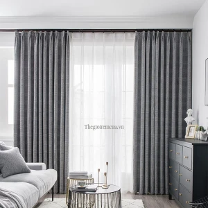 Rèm cửa phòng ngủ chung cư 2 lớp