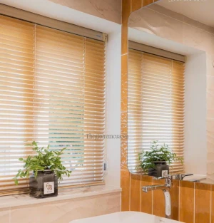 Rèm sáo nhôm vân gỗ đẹp cao cấp sang trọng