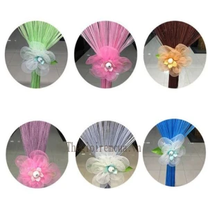 Rèm sợi chỉ đẹp trơn một màu cao cấp