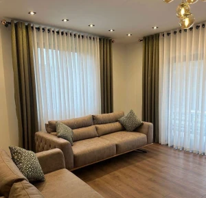 Rèm vải 2 lớp đẹp may kiểu Ore sang trọng đẳng cấp