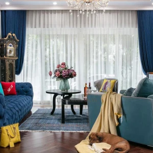 Rèm vải hoa văn chìm đẳng cấp cho ngôi nhà bạn