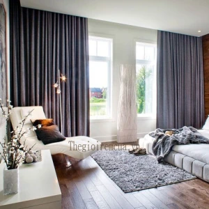 Rèm vải một lớp giá rẻ loại vải siêu cản sáng cản nhiệt