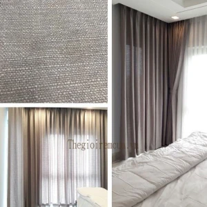 Vải bố may rèm cửa cho phòng ngủ sang trọng ấm cúng