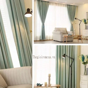 Vải gấm cao cấp may rèm cửa Hàn Quốc