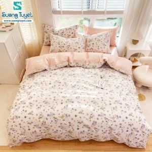 Bộ Chăn Ga Gối Cotton Hàn Quốc Nhập CHQ-73