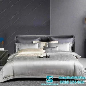 Bộ Chăn Ga Gối Lụa Gấm Cao Cấp LG-003