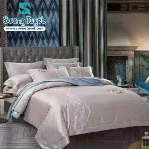 Bộ Chăn Ga Gối Lụa Gấm Cao Cấp LG-016