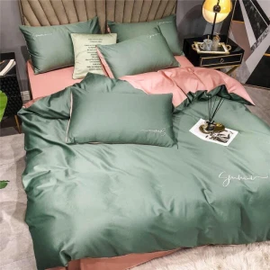 Bộ Chăn Ga Gối Tencel Sumoi Xanh Ngọc Hông LTC-006