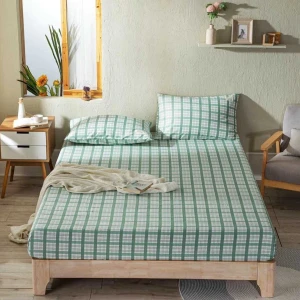 Bộ Ga Cotton Kẻ Không Chăn CTHN-025