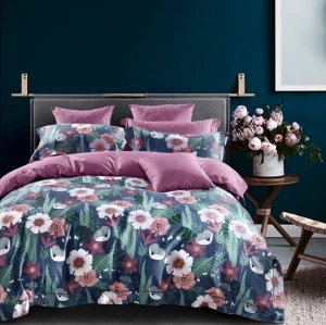 Chăn Ga Gối Lụa Tơ Tằm Hoa - DLS 016