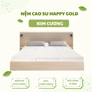 Nệm Cao Su Kim Cương Happy Gold