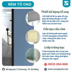 Rèm Vách Ngăn Tổ Ong HC