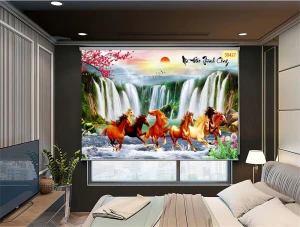 Rèm Cuốn Tranh Mã Đáo Thành Công RCT30