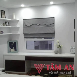 Rèm roman màu ghi RM12