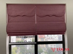 Rèm roman màu hồng RM13
