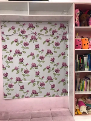 Rèm Roman Thêu Hoa Dây RM20