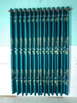 Rèm vải gấm thêu RV29