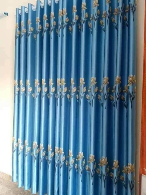 Rèm vải gấm thêu RV31