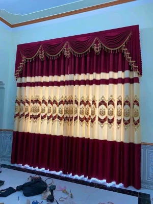 Rèm vải gấm thêu RV32