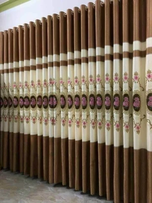 Rèm vải gấm thêu RV33