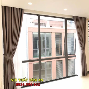 Rèm vải hoa văn chìm RV26