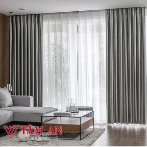 Rèm vải hoa văn chìm RV36