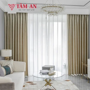 Rèm vải hoa văn chìm RV37