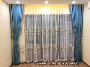 Rèm vải hoa văn chìm RV50