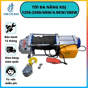 Tời Đa Năng KDJ 1250-2500/60m/4kw/380V