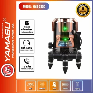 MÁY BẮN CỐT LASER YAMASU YMS-S850 5 TIA XANH SERIE S 2025
