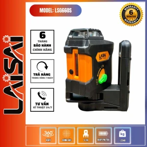 MÁY CÂN BẰNG LASER LAISAI LSG - 660S 5 TIA XANH (TREO TƯỜNG)