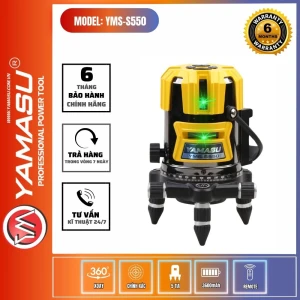 MÁY CÂN BẰNG LASER YAMASU YMS-S550 5 TIA XANH SERIE S 2025