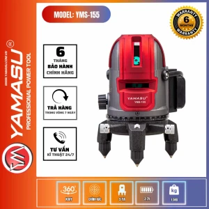 MÁY CÂN MỰC LASER YAMASU YMS-155 VỚI 5 TIA XANH SIÊU SÁNG TẶNG KÈM CHÂN LASER 1,2M