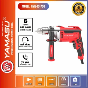 MÁY KHOAN BẮT VÍT BÚA ĐỘNG LỰC YAMASU YMS13-750 CÔNG SUẤT LỚN 750W
