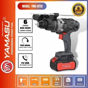 MÁY KHOAN PIN ĐA NĂNG YAMASU YMS-KT13 TẢI NẶNG ĐỘNG CƠ KHÔNG CHỔI THAN