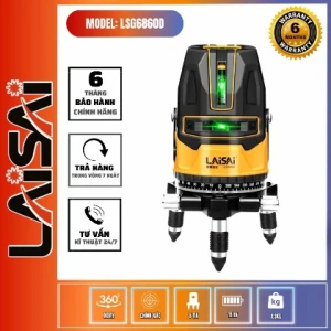 MÁY LASER CÂN BẰNG LSG-686OD 5 TIA XANH LAISAI SIÊU SÁNG CHÍNH HÃNG PHIÊN BẢN NÂNG CẤP