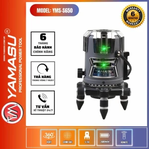 MÁY LASER CÂN BẰNG YAMASU YMS-S650 5 TIA XANH SERIE S 2025